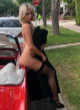 Caroline Vreeland boobs and stockings photoshoot pics