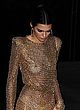 Kendall Jenner naked pics - see-thru to boobs