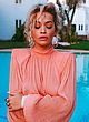Rita Ora naked pics - see-through pink blouse