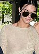 Kendall Jenner naked pics - see-thru top in cannes