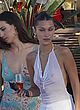 Bella Hadid naked pics - out with friends in see-thru