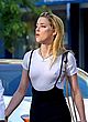 Amber Heard naked pics - see through to tits in public