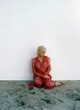 Christina Aguilera naked pics - posing in red see-thru dress