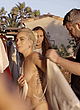 Lady Gaga exposing tits on the set pics