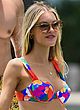 Joy Corrigan busty in colorful thong bikini pics