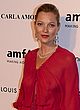 Kate Moss naked pics - braless in red dress