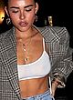 Madison Beer naked pics - see-thru sports bra in public