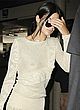Kendall Jenner naked pics - see-through beige sweater