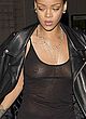 Rihanna naked pics - braless in a black tank top