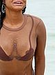 Christina Milian naked pics - see through bikini in public
