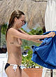 Cara Delevingne topless on the beach, sexy pics