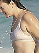 Drew Barrymore visible tits in wet white top pics