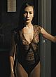 Maggie Q naked pics - wear a see-through lingerie