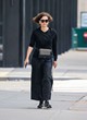 Maggie Gyllenhaal out in all-black outfit pics