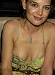 Katie Holmes naked pics - nip slip in a green dress