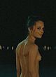 Alicia Vikander topless on a beach, making out pics