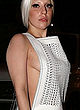 Lady Gaga naked pics - nude tits, white fishnet dress