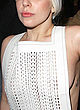 Lady Gaga wore white fishnet dress in ny pics