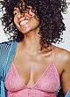 Alicia Keys naked pics - posing in pink see through top