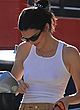 Kendall Jenner naked pics - out in see through tank top