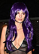 Emily Ratajkowski purple hair & mesh bodysuit pics