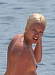 Lily Allen partying topless with friends pics