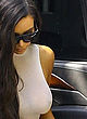 Kim Kardashian naked pics - shows boobs in white top