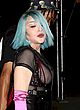 Madonna see through to tits, blue hair pics