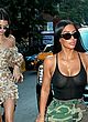 Kim Kardashian naked pics - visible tits out with sister