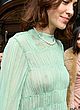 Alexa Chung see through green dress at fw pics