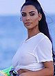 Kim Kardashian naked pics - see-through top in miami
