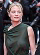 Melanie Thierry fully see-through green dress pics