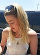 Amber Heard naked pics - wore see-through top for fans