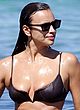 Irina Shayk busty in a brown thong bikini pics