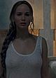 Jennifer Lawrence naked pics - see-through to tits in mother