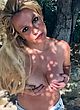 Britney Spears naked pics - topless striptease outdoor