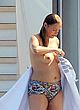 Yasmin Le Bon naked pics - walking topless on the yacht