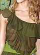 Jessica Alba see through sheer green dress pics