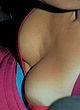 Jennifer Lopez naked pics - braless and nip slip in car