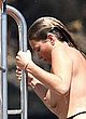 Kate Moss naked pics - losing her bikini top, tits