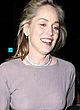 Sharon Stone naked pics - out in a fully sheer top