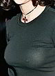 Demi Moore braless in a sheer black top pics