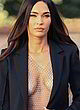 Megan Fox naked pics - braless on the movie set in la