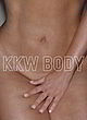 Kim Kardashian posing nude for kkw body pics