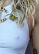 Miley Cyrus naked pics - visible nipples in sheer top