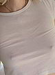 January Jones naked pics - wearing a sheer t-shirt