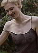 Elizabeth Debicki naked pics - posing in a sheer top for mag