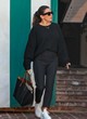 Eva Longoria leaves san vicente bungalows pics