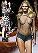 Eniko Mihalik visible boobs on the catwalk pics