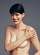 Anne Hathaway posing fully nude, covered pics